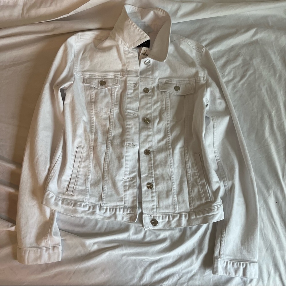 Banana Republic White Jean Jacket